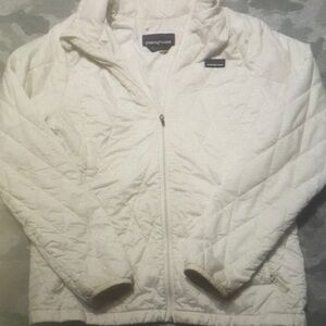 Women's White Quilted Jacket
